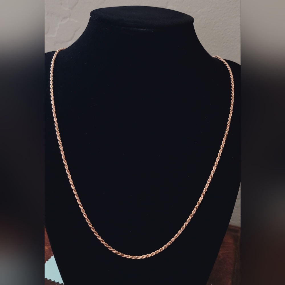 New rose gold sope chain